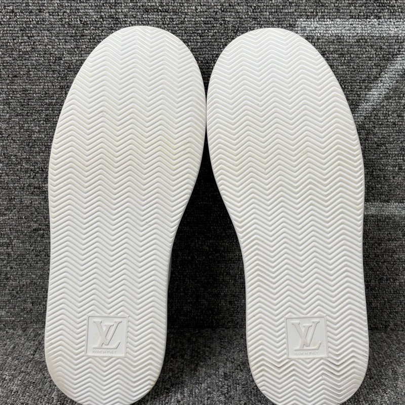 LV 路易威登 白色皮面厚底松糕鞋42.5碼-4