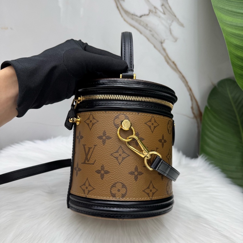 95新路易威登/Louis Vuitton Cannes發財桶單肩手提斜挎包-2