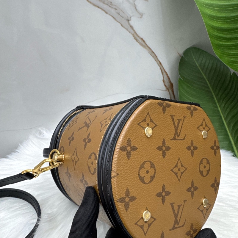 95新路易威登/Louis Vuitton Cannes發財桶單肩手提斜挎包-4