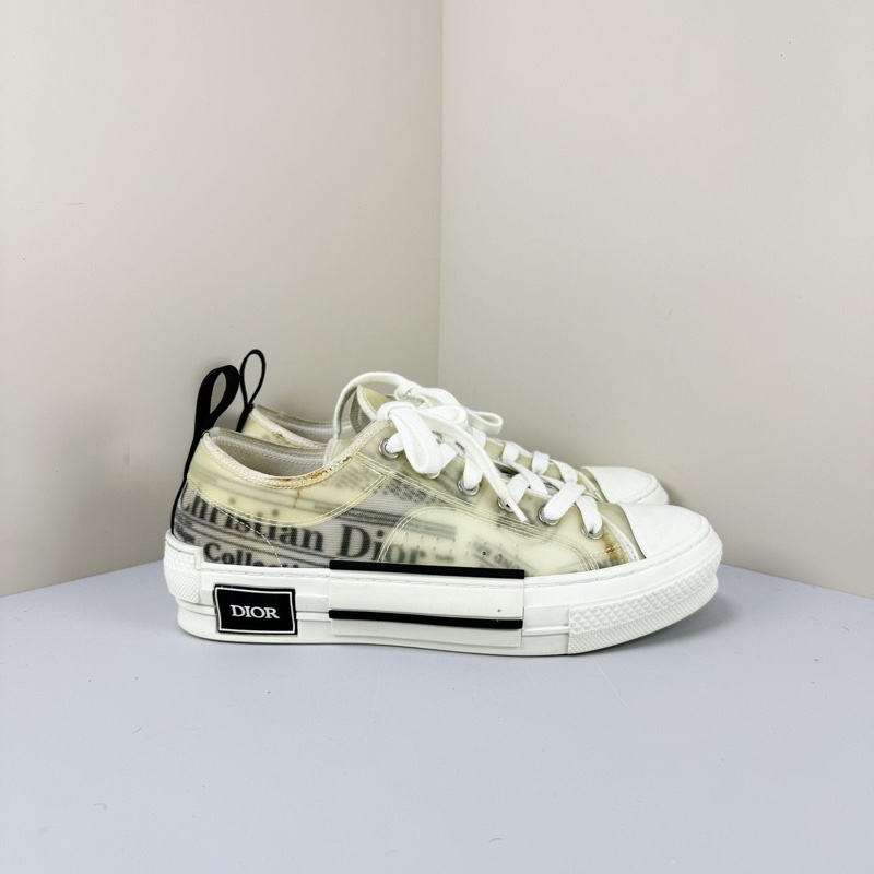 Dior 迪奧B23報紙標語Logo板鞋/37碼/98新-3