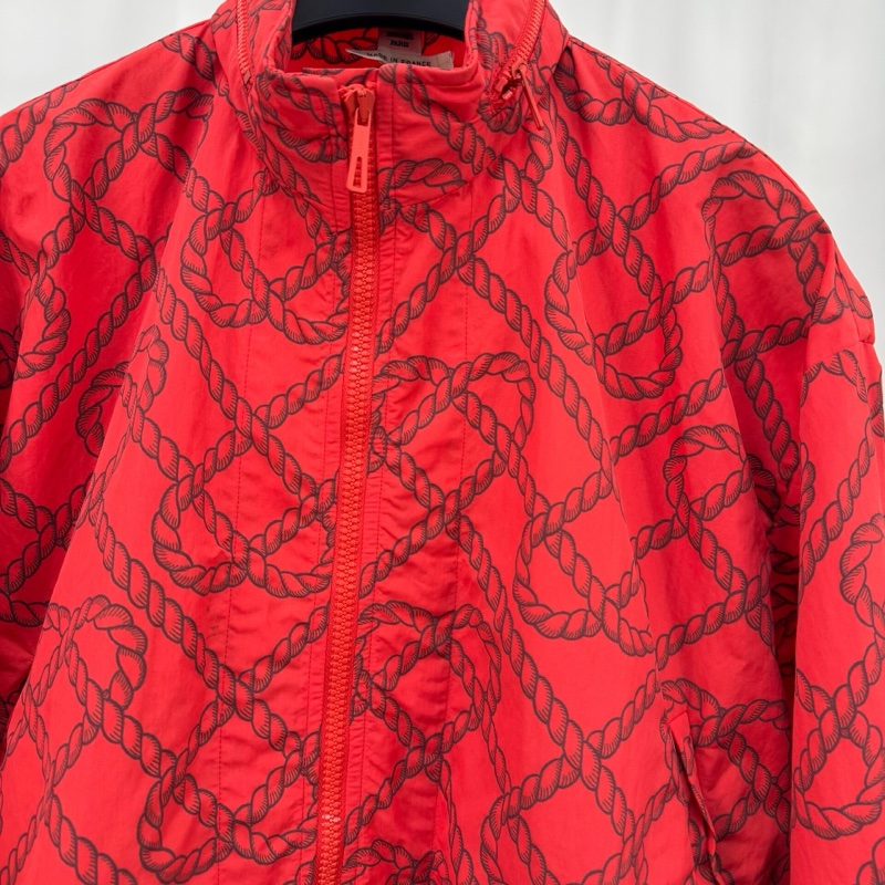 Hermes 愛馬仕繩結滿印拉鍊外套/36碼/98 新-2