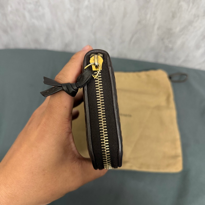 Bv經典編織拉鍊長夾-2