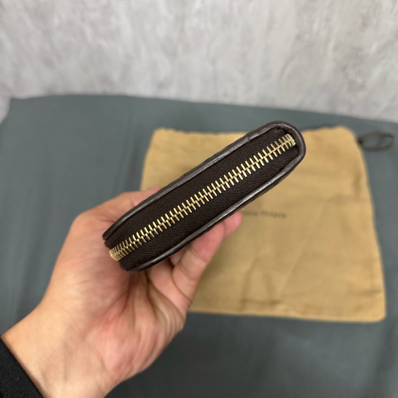 Bv經典編織拉鍊長夾-4