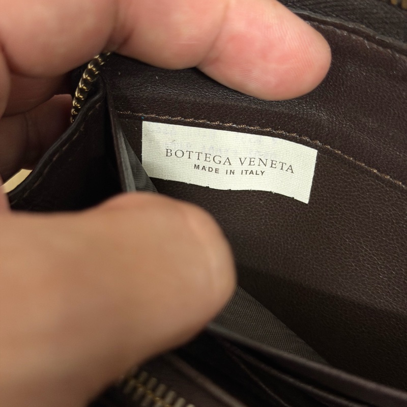 Bv經典編織拉鍊長夾-7