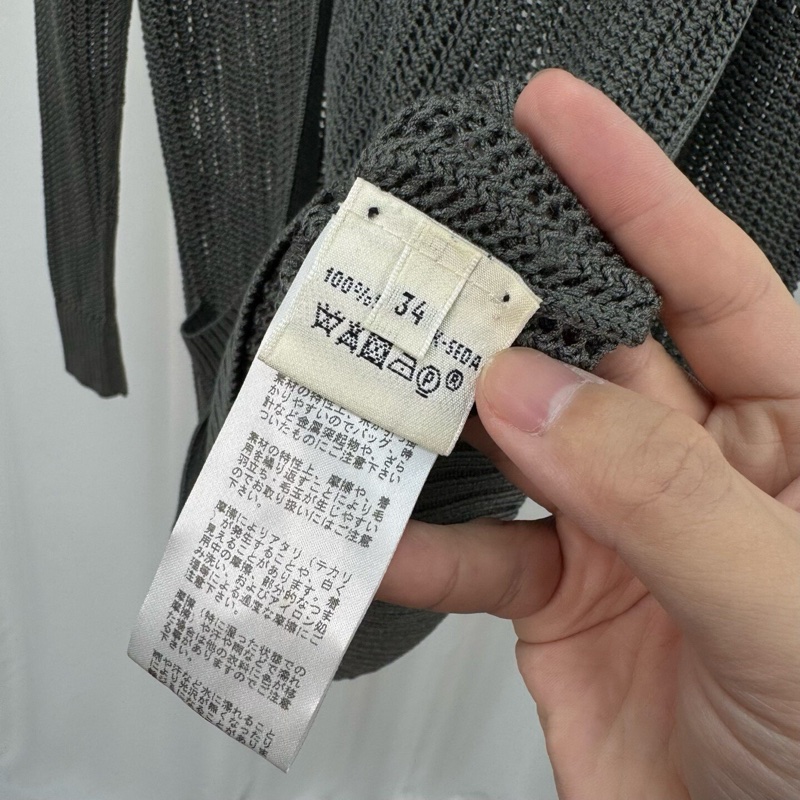 Hermes 愛馬仕灰色針織開衫/34碼/99新-5