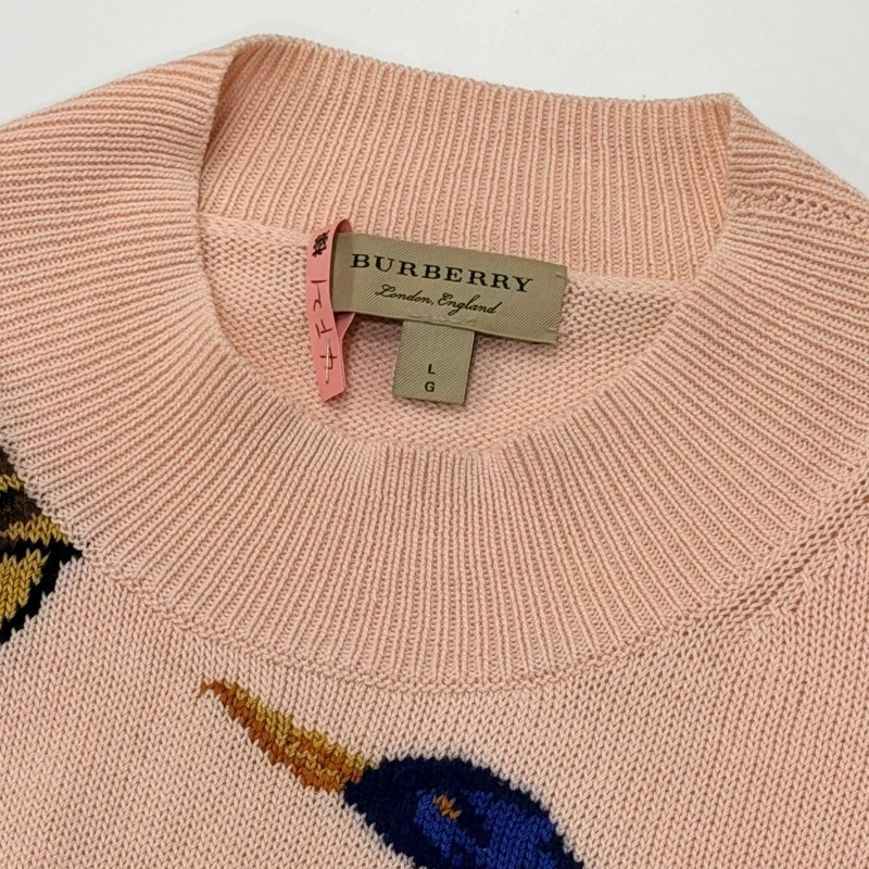 BURBERRY 提花圖案巴洛克風格鏈條羊毛混羊絨上衣-8