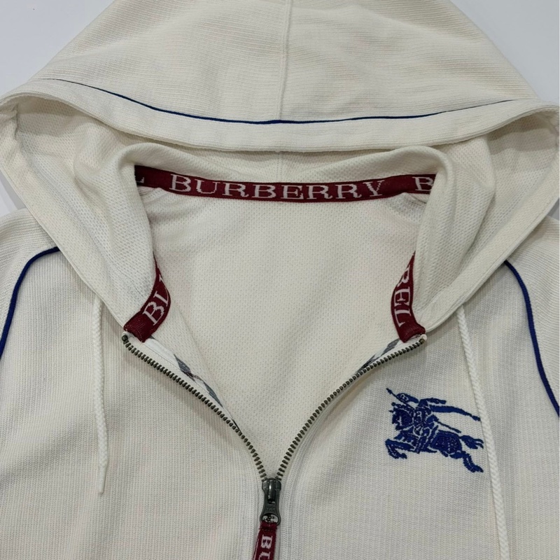 BURBERRY 藍標 連帽抽繩字母大戰馬外套-3