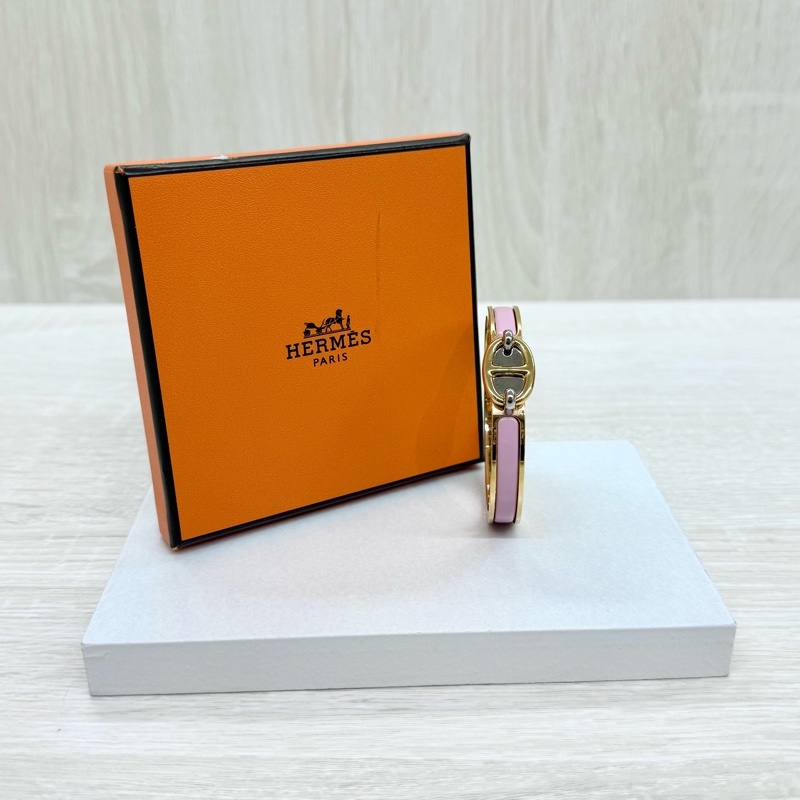 HERMES手環粉拚玫瑰金豬鼻手環/PM-0