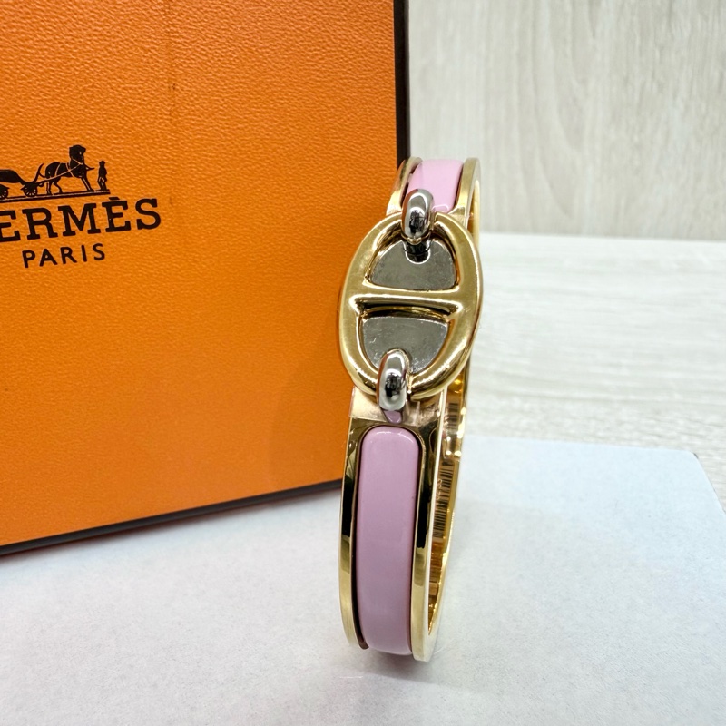 HERMES手環粉拚玫瑰金豬鼻手環/PM-1