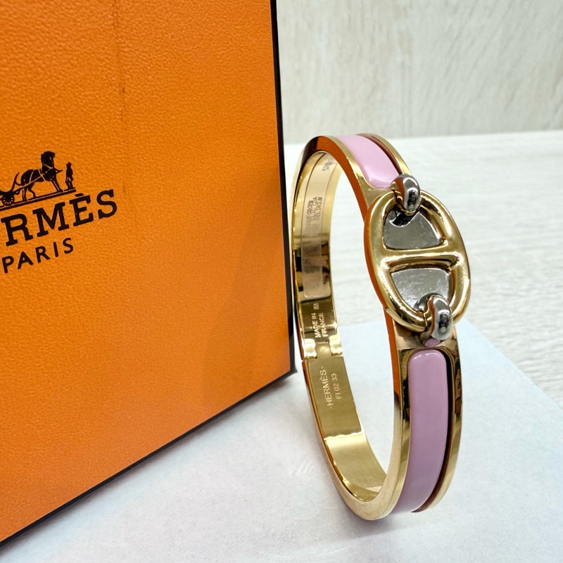 HERMES手環粉拚玫瑰金豬鼻手環/PM-3