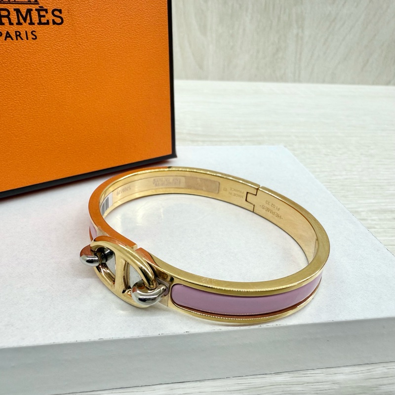 HERMES手環粉拚玫瑰金豬鼻手環/PM-4