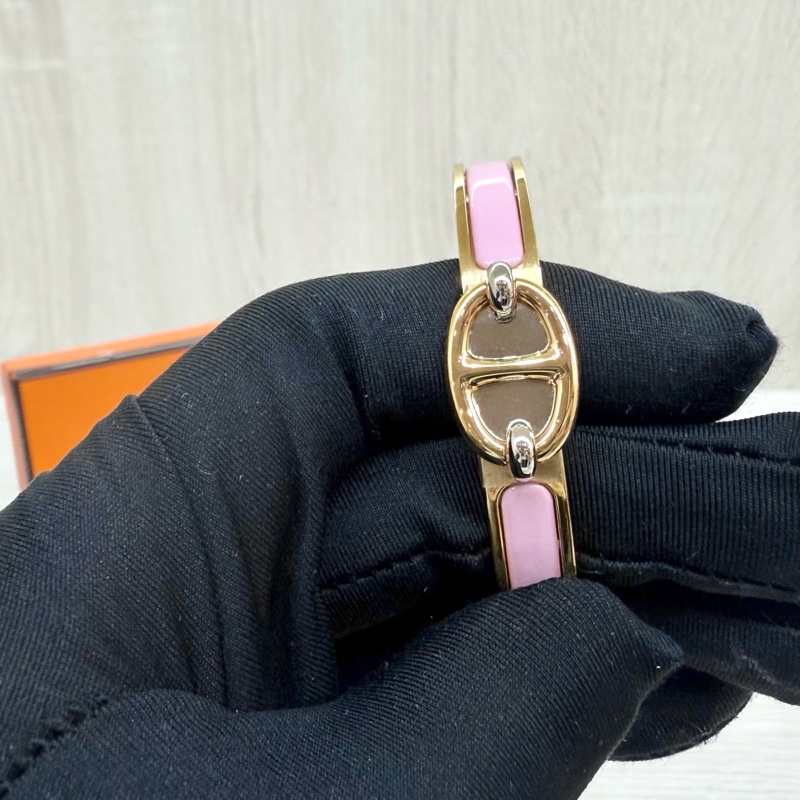 HERMES手環粉拚玫瑰金豬鼻手環/PM-5