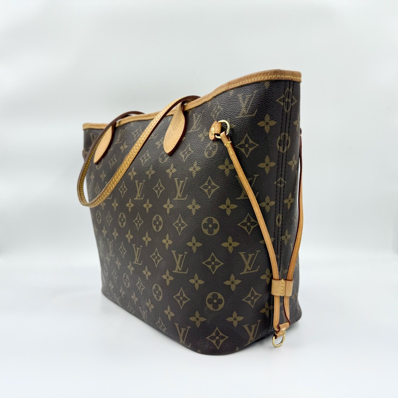 LV原花拼牡丹紅色內裡NEVERFULL MM /M41178-2