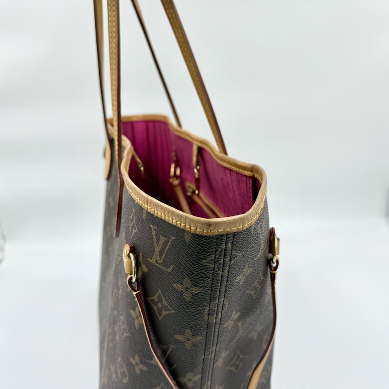 LV原花拼牡丹紅色內裡NEVERFULL MM /M41178-11