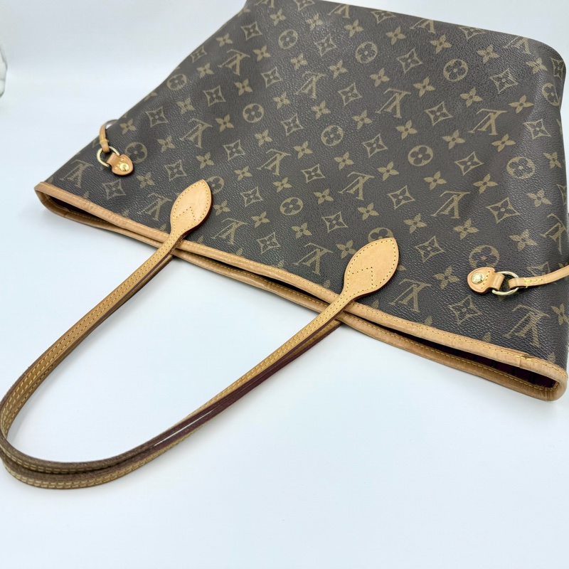LV原花拼牡丹紅色內裡NEVERFULL MM /M41178-14