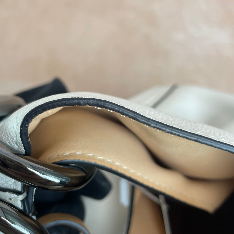 Delvaux 焦糖色拼白色托特包 肩背包-17