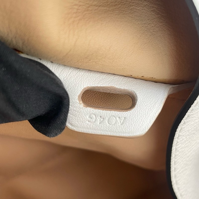 Delvaux 焦糖色拼白色托特包 肩背包-24