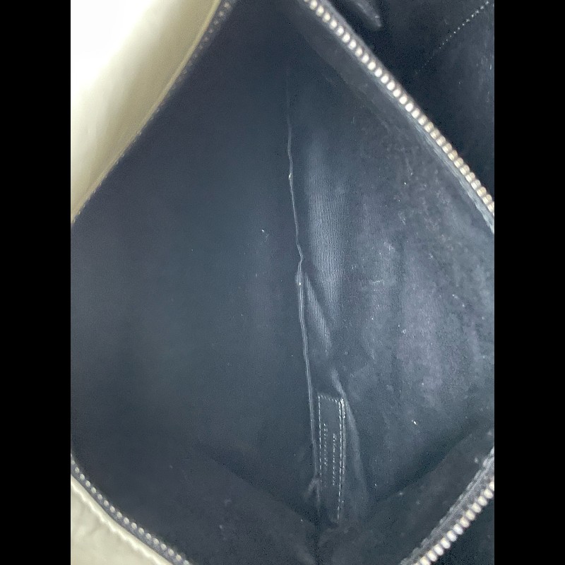 YSL Niki 中號 D扣 奶油白油蠟皮肩背包斜背包-24