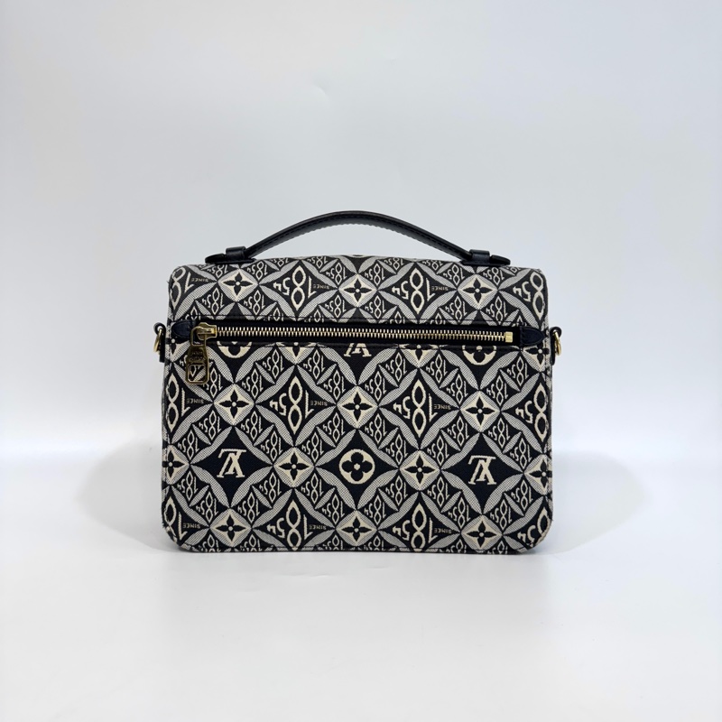 🧳路易威登郵差包LV黑色緹花布Since1854郵差包 M57272-5