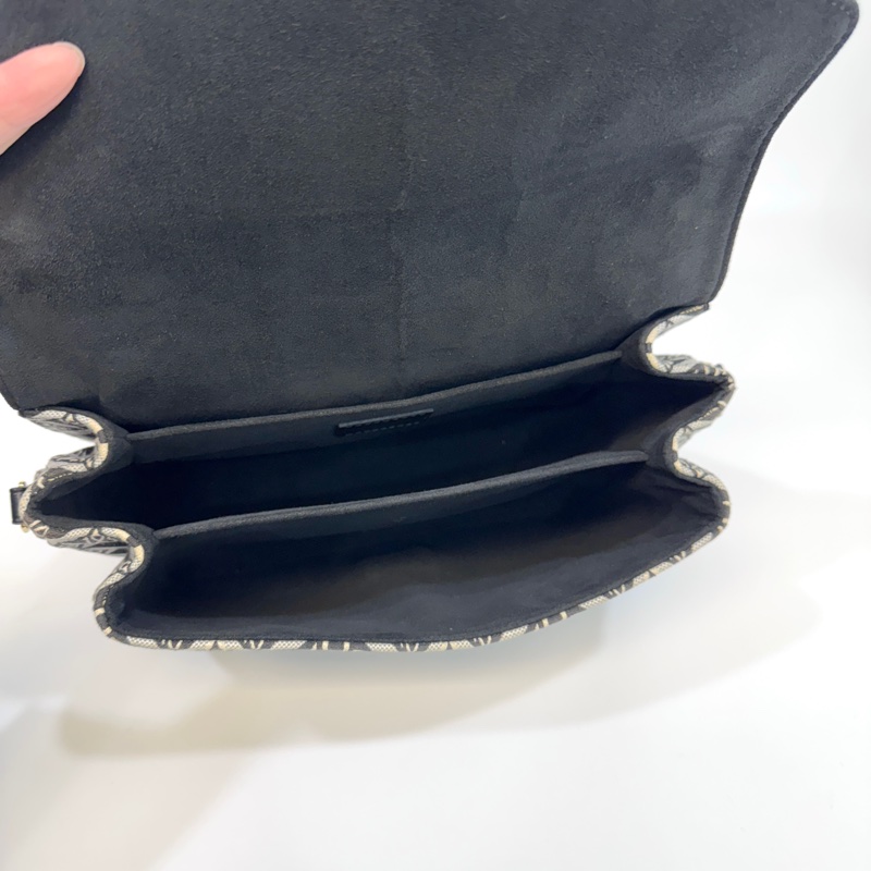 🧳路易威登郵差包LV黑色緹花布Since1854郵差包 M57272-7