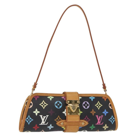 路易威登 Monogram Multicolor Shirley 單肩包 黑色 M40050 正品 157881
