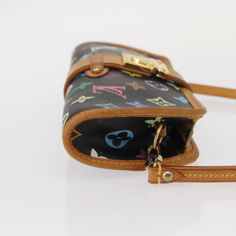 【日本直送】路易威登 Monogram Multicolor Shirley 單肩包 黑色 M40050 正品 157881-2