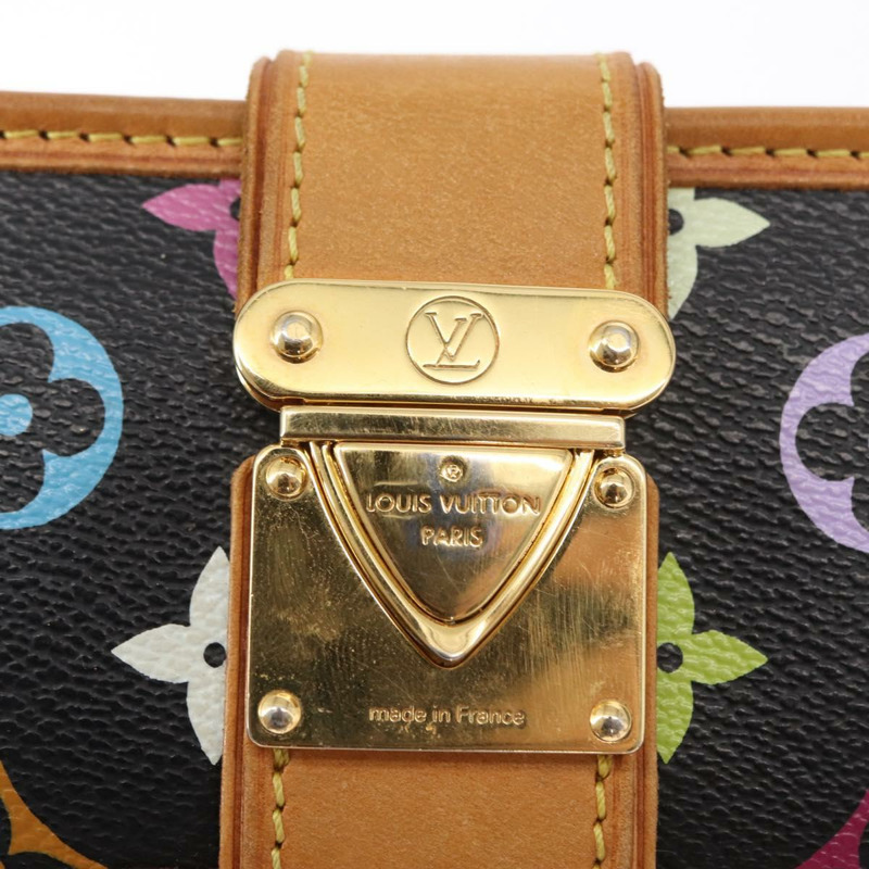 【日本直送】路易威登 Monogram Multicolor Shirley 單肩包 黑色 M40050 正品 157881-17