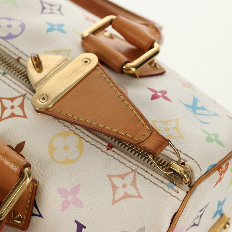 【日本直送】路易威登 Monogram Multicolor Speedy 30 手提包 白色 M92643 正品 ep12471V-9