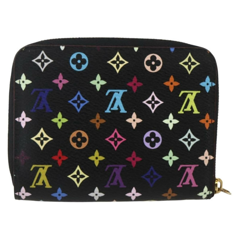 【日本直送】路易威登 Monogram Multicolor Zippy 零錢包 黑色 M93740 LV 正品 159614V-1