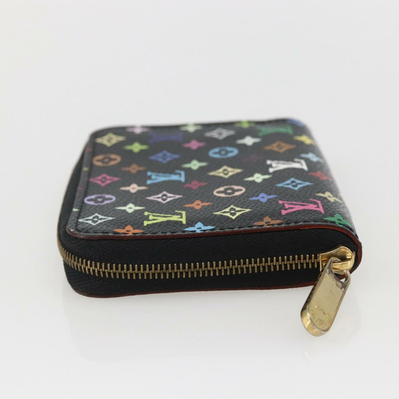【日本直送】路易威登 Monogram Multicolor Zippy 零錢包 黑色 M93740 LV 正品 159614V-2