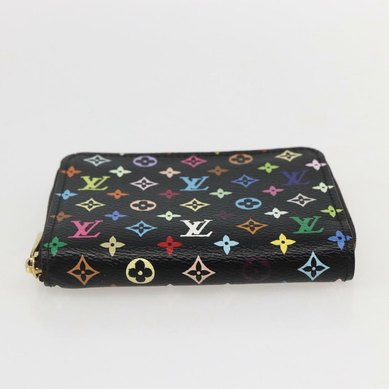 【日本直送】路易威登 Monogram Multicolor Zippy 零錢包 黑色 M93740 LV 正品 159614V-5