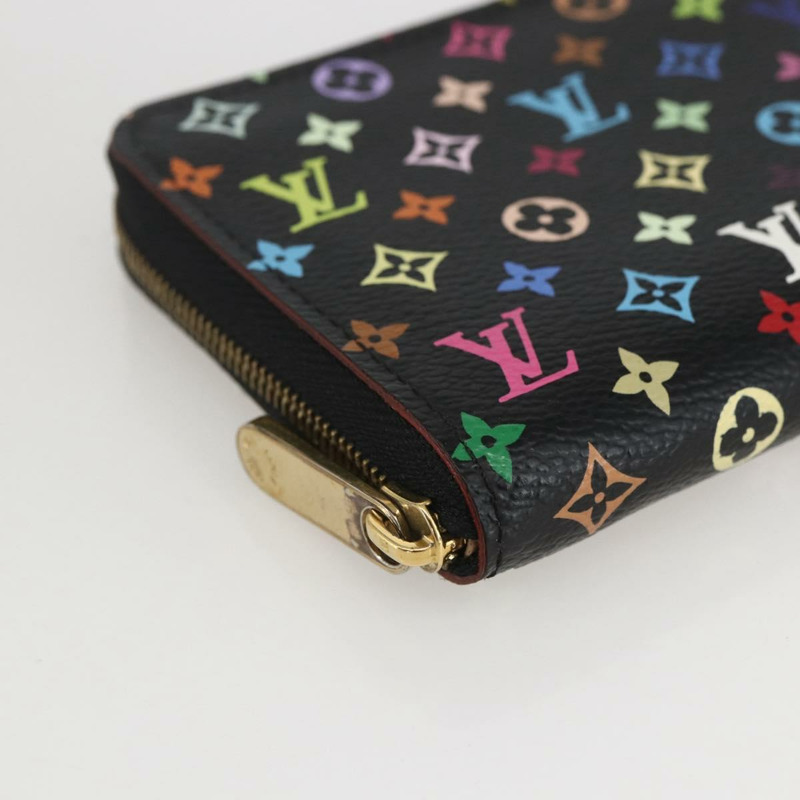 【日本直送】路易威登 Monogram Multicolor Zippy 零錢包 黑色 M93740 LV 正品 159614V-13