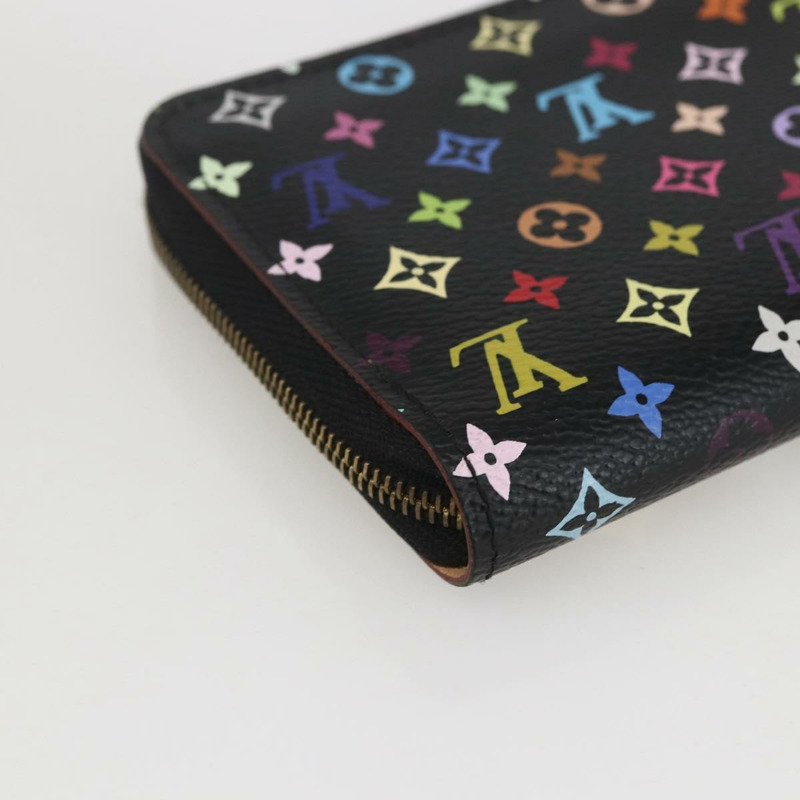 【日本直送】路易威登 Monogram Multicolor Zippy 零錢包 黑色 M93740 LV 正品 159614V-15