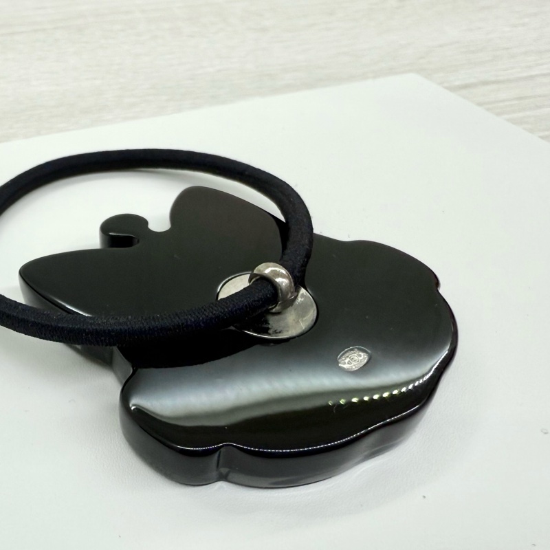 CHANEL銀藍拚色機器貓造型髮圈/A89419-9