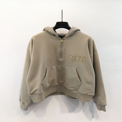 Fear Of God 洗水半拉鏈 連帽衛衣 #XS