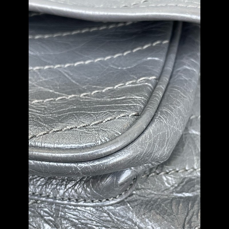 YSL Niki 中號 水泥灰 無D扣款 油蠟皮 肩背包斜背包-26