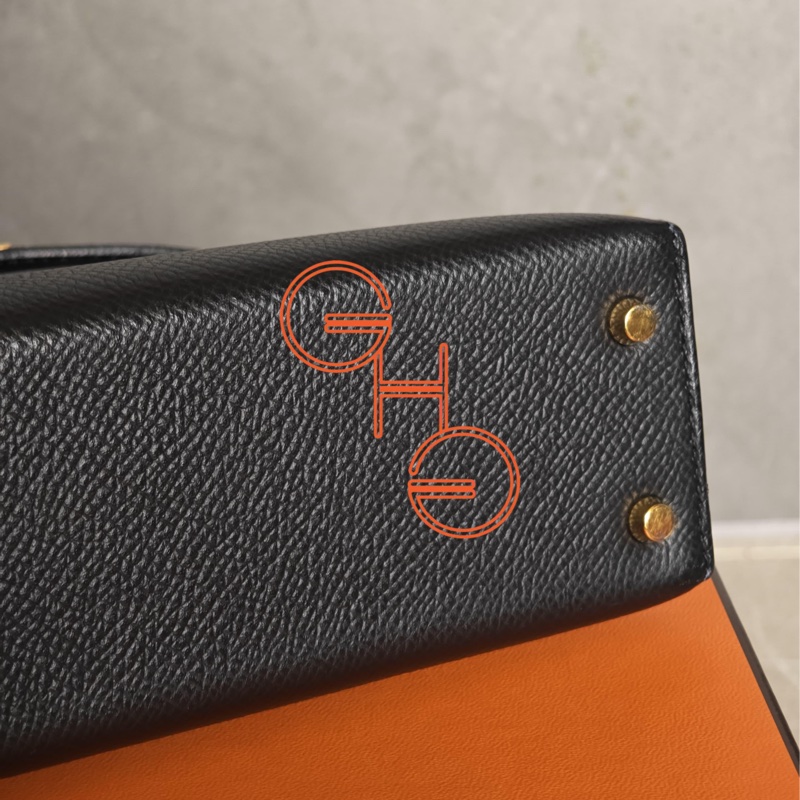 95新Mini Kelly 二代/ 黑金/Y/ Epsom-6