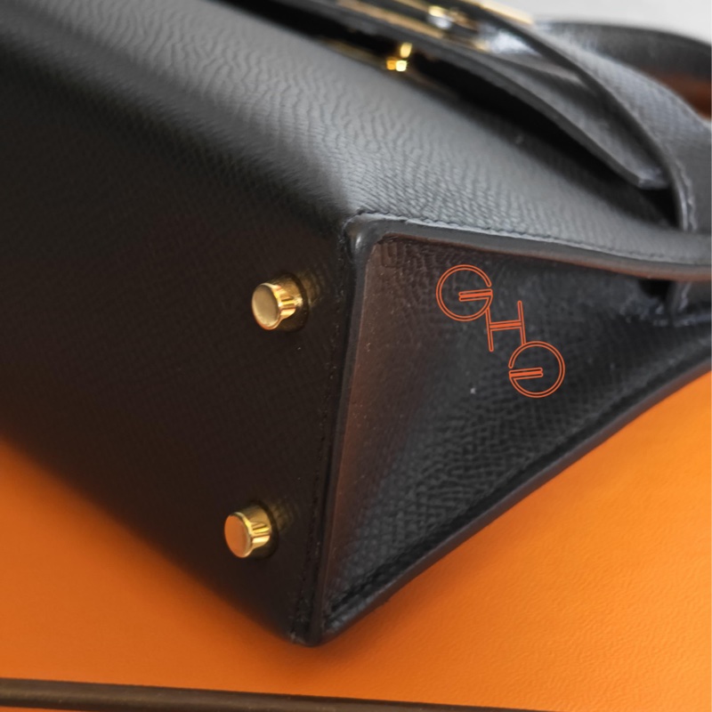 95新Mini Kelly 二代/ 黑金/Y/ Epsom-9