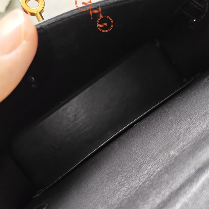 95新Mini Kelly 二代/ 黑金/Y/ Epsom-12
