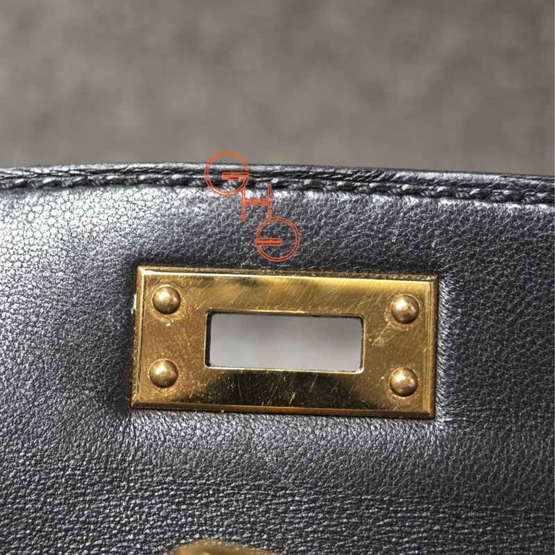 95新Mini Kelly 二代/ 黑金/Y/ Epsom-15