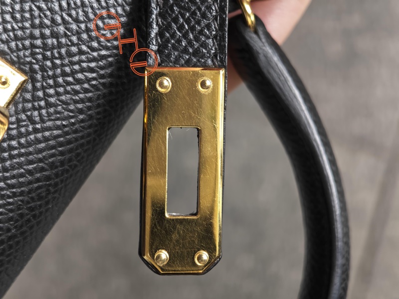 95新Mini Kelly 二代/ 黑金/Y/ Epsom-18