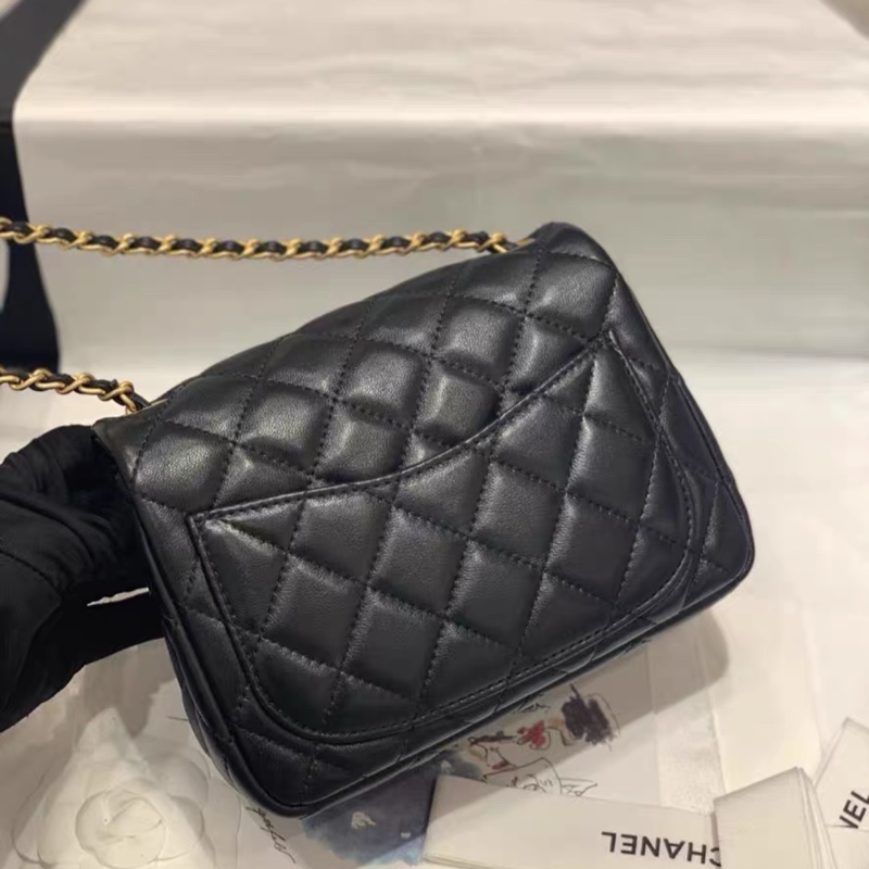 全網最低價 Chanel 羊皮金球方胖子 全新未用-2