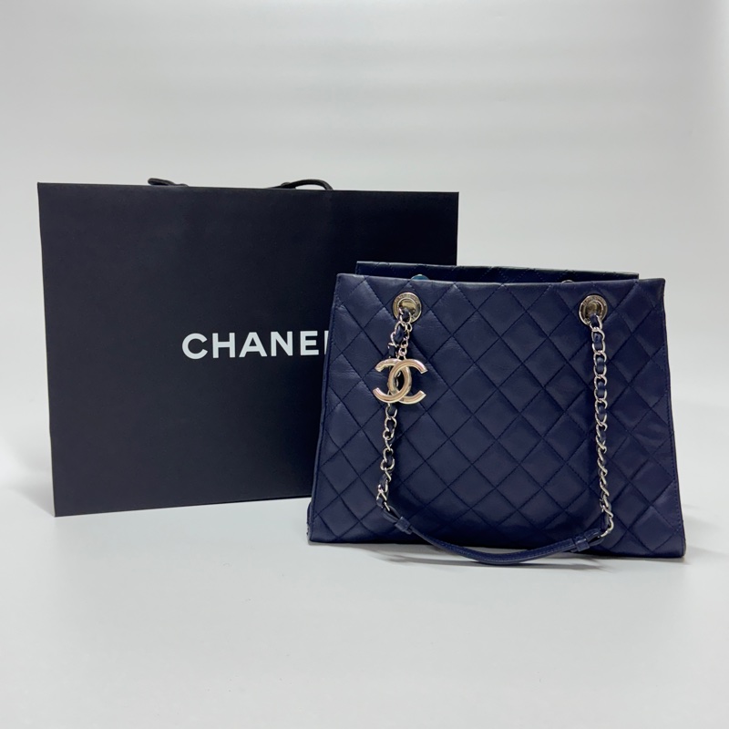 【極新🎁】 Chanel 香奈兒 經典羊皮 菱格紋托特包 專櫃28.6萬！-7