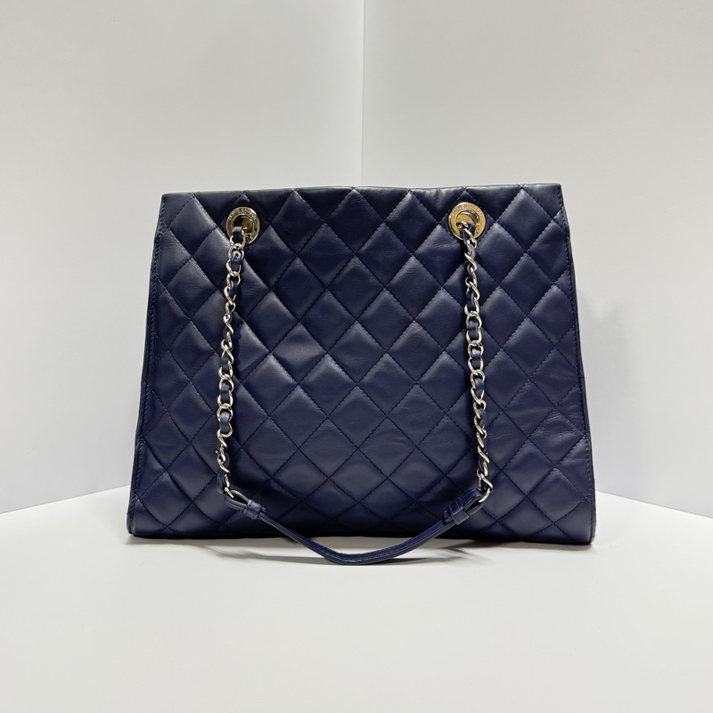 【極新🎁】 Chanel 香奈兒 經典羊皮 菱格紋托特包 專櫃28.6萬！-9