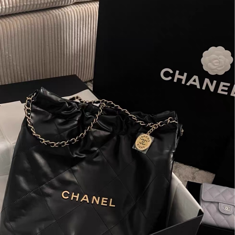 全網最低價 Chanel 22Bag 黑金 全新未用-1
