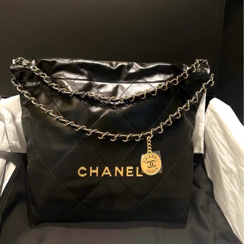 全網最低價 Chanel 22Bag 黑金 全新未用-2