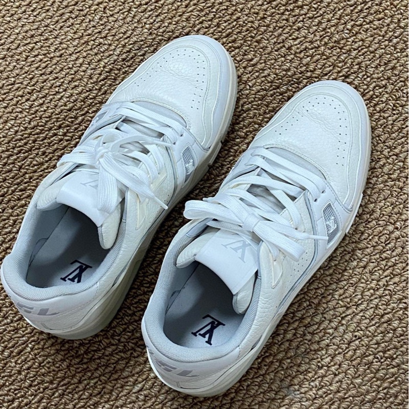 98新LV路易威登Trainer白水泥色休閒鞋運動鞋-1