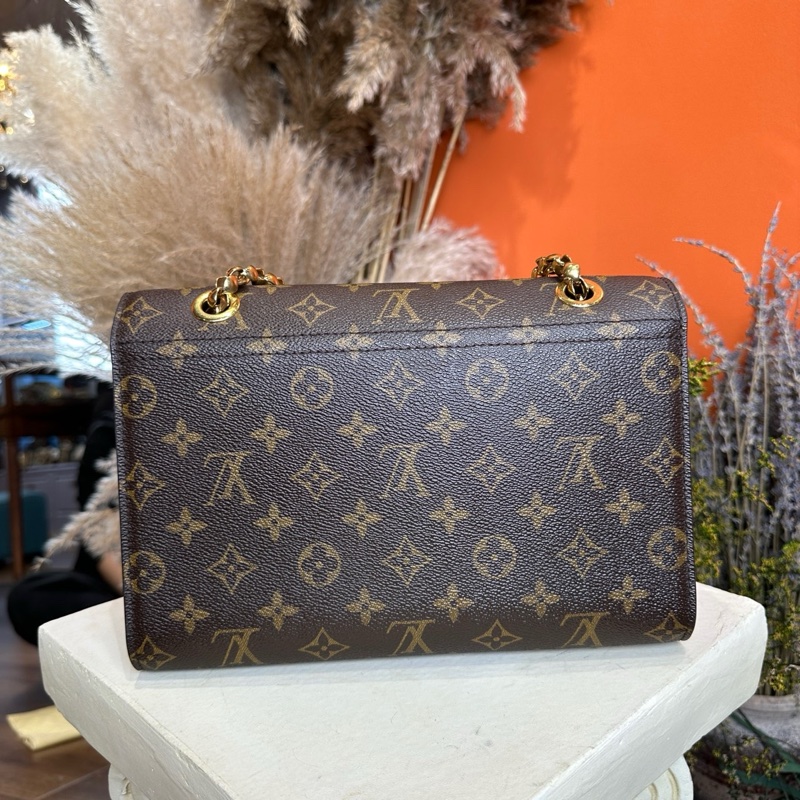 LV老花Victoire維多利亞 98新 拼紅-3