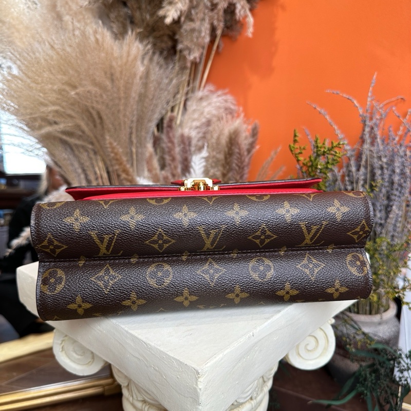 LV老花Victoire維多利亞 98新 拼紅-4