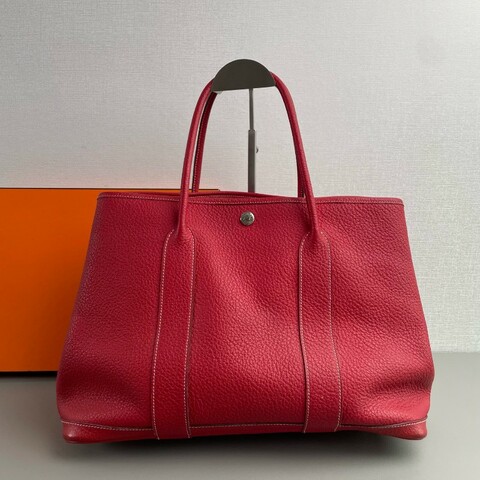 HERMES愛馬仕 Garden Party36 手提包 框刻